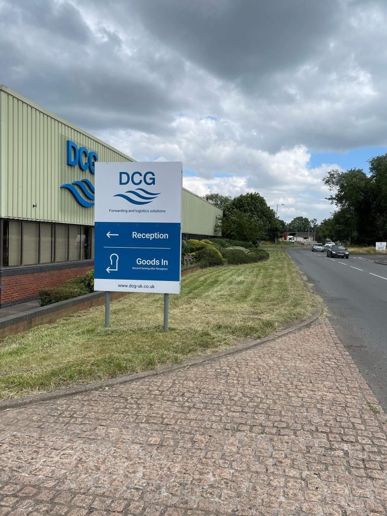 Image of industrial estate grounds maintained by Green Space Grounds Maintenance