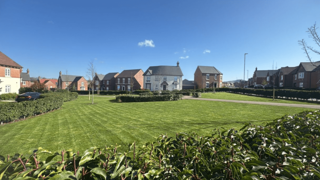 Image of an outside space maintained by Green Space Grounds Maintenance